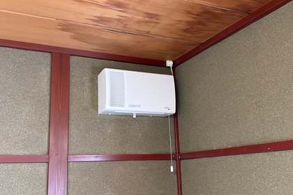 住宅防音工事　民防　防衛庁　給気と排気が可能　換気扇　取替